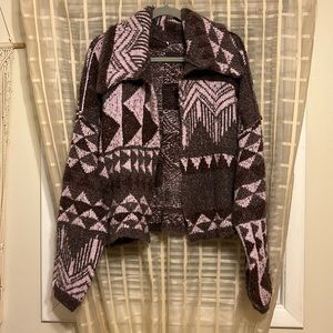 FREE PEOPLE - zig zag cardigan